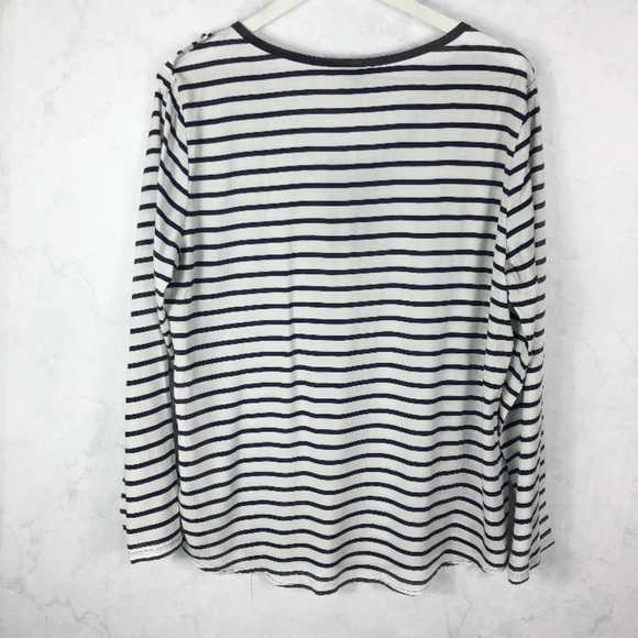 [Fancesca's] Navy Stripe Top - Picture 3 of 3